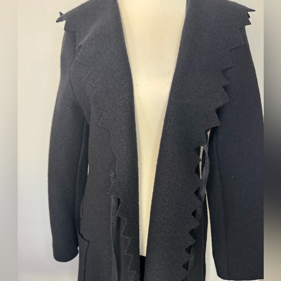 Cop. Copine Vintage Wool Coat – Size EU 40 (US 8) – Raw Edge Seams - Picture 3 of 17